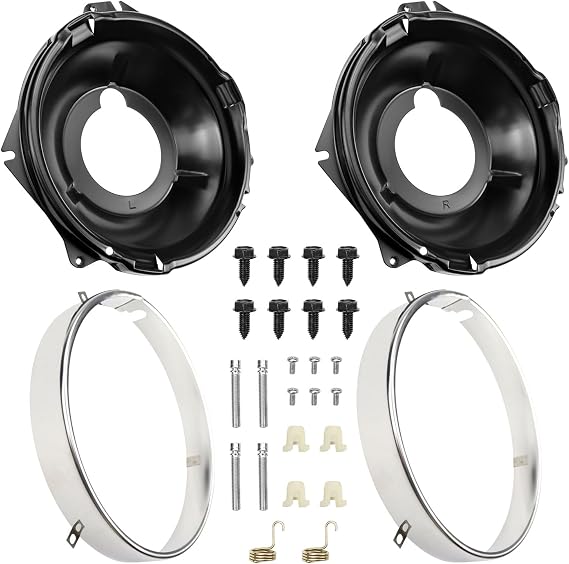 FEXON Camaro Headlight Ring Headlamp Retaining kit for Chevrolet Nova