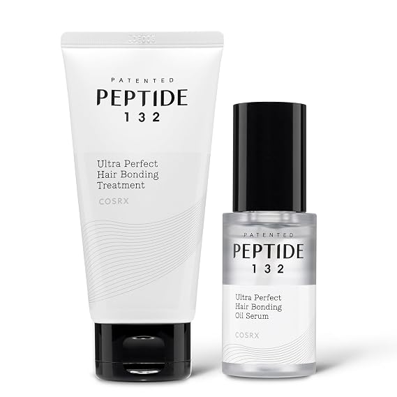 COSRX PEPTIDE 132 Glow Hair Care Set - Bonding Treatment + Bonding Oil Serum