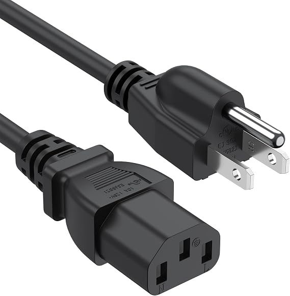 5ft 3 Prong AC Power Cord for Horizon Fitness Treadmills Ellipticals, Superfit, BowFlex Treadmills, Sole, Goplus, Sperax, Elseluck, UREVO, Yagud, Vibration Plate Walking Pad Treadmills Charger Cable