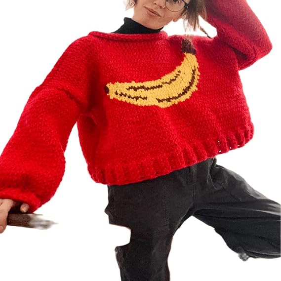 Women Y2K Graphic Sweater top Cute Print Long Sleeve Knit Pullover Preppy Fall Winter Aesthetic Streetwear