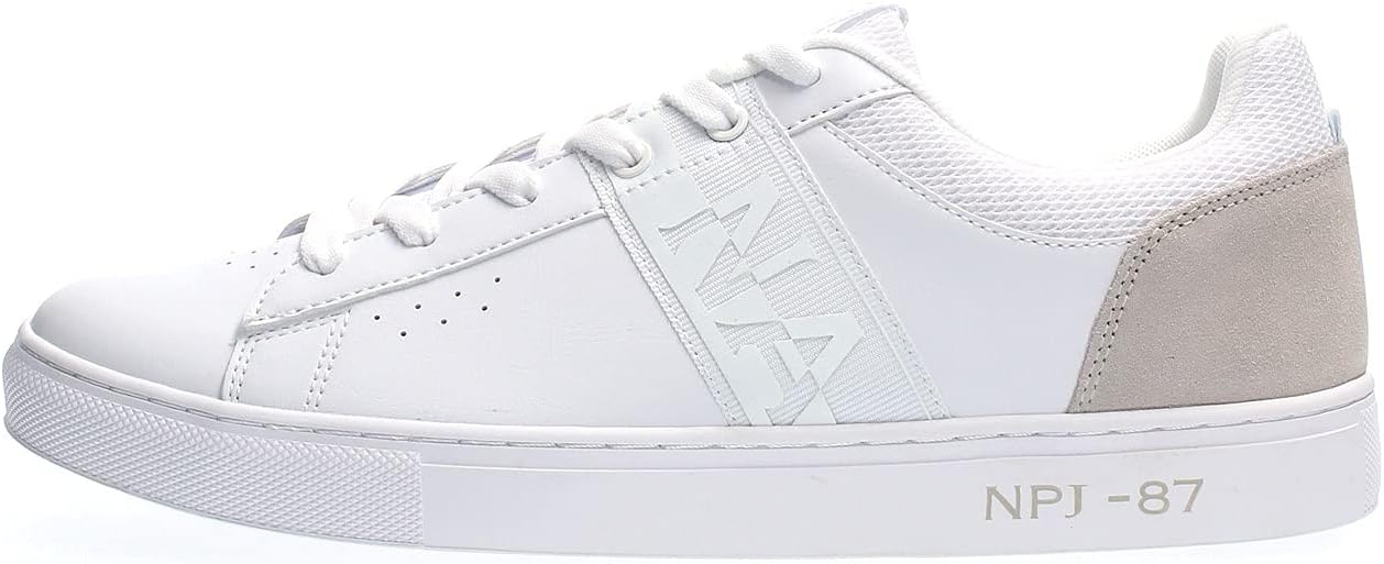 Napapijri White Leather Men Sneaker