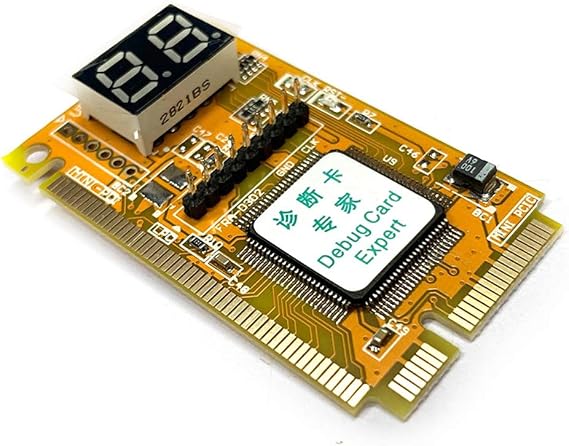 Multifunction 3 in 1 Debug Card Expert Mini PCI PCI-E LPC PC Laptop Analyzer Tester Diagnostic Post Test Card Part, yellow & black, 500051850