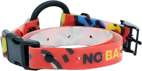 Dogtra Tom Davis Quick Release 3/4" Inch Strap with Buckle Waterproof Biothane for Remote Training E-Collar Easy Adjustable Comfortable for 280C 2.0 Receiver 28" - Red