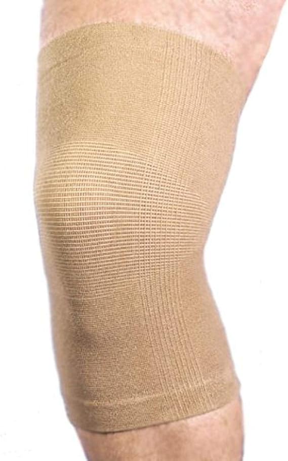 Cotton/Elastic Knee Brace, 2 Pack, Large