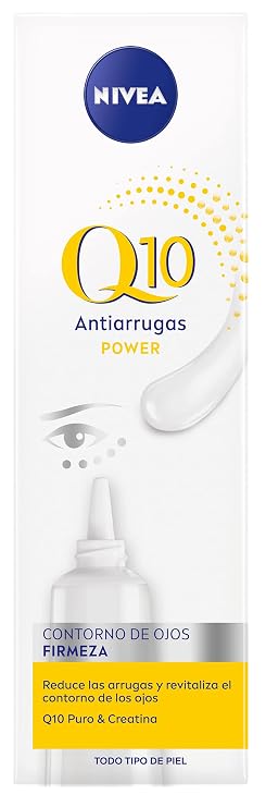 NIVEA Q10 Power Eye Cream for Delicate Under Eye Area, Lightweight Daily Eye Care Cream with Coenzyme Q10 and Creatine, Fast-Absorbing Formula, 15 ml / 0.51 fl oz