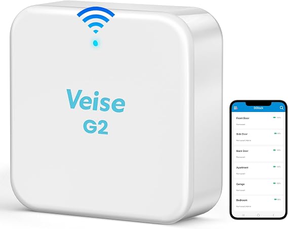 Veise G2 Wi-Fi Gateway, Compatible with DD Lock APP and TT Lock APP