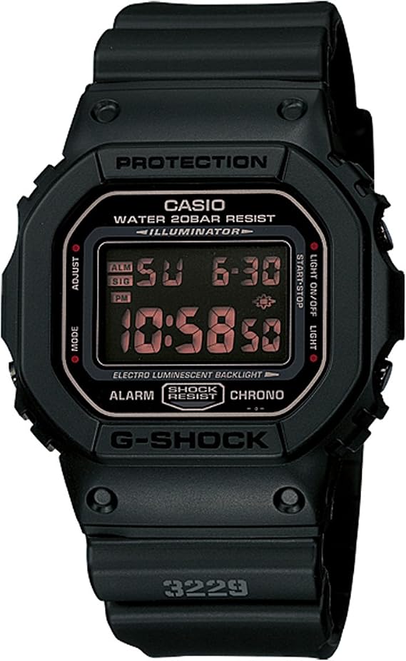 Casio G-Shock DW-5600MS-1/DW5600MS-1 Matte Black Red Eye Men's Watch Wristwatch Parallel Import