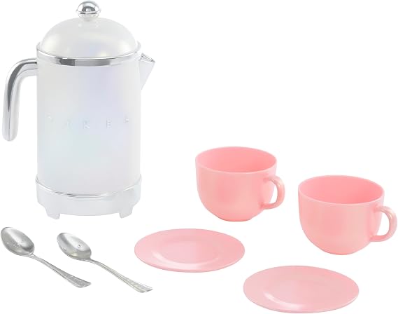 Little Tikes Sweet Spaces Tea Set, Pink, Play Kitchen Cookware, Boys and Girls Ages 3+ Years
