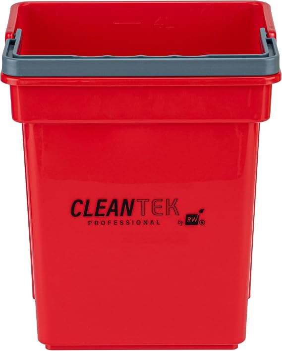 Restaurantware 4 qt Red Cleaning Bucket