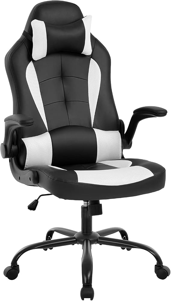 FDW Gaming Chair for Adults, Home Office Computer Desk Chair, White |