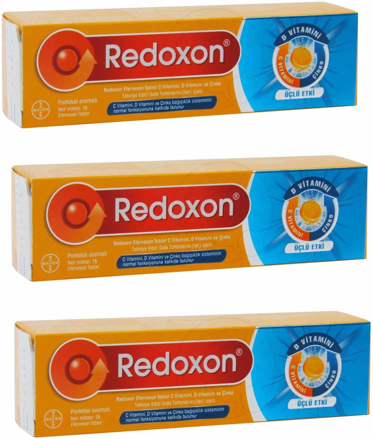 15 Effective Effervescent Tablets X3 Pieces with Redoxon 3 3