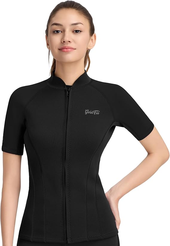 GoldFin Women Wetsuit Top 2mm Wet Suits Jacket