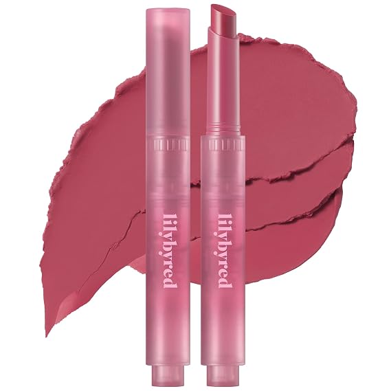 lilybyred Milky Blur Fondue Bar | Korean Multi-Use Lip & Cheek Stick, Soft-Focus Effect, Blur Pot Formula, Velvet Matte Finish, Lightweight, Easy to Blend, 0.06 oz. (04 Plums in Cream Cheese)