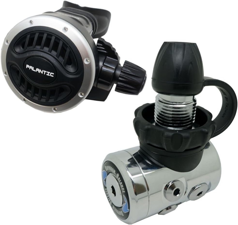 Scuba Choice Scuba Diving Palantic AS105 DIN Regulator Adjustable Second Stage with 27 Hose