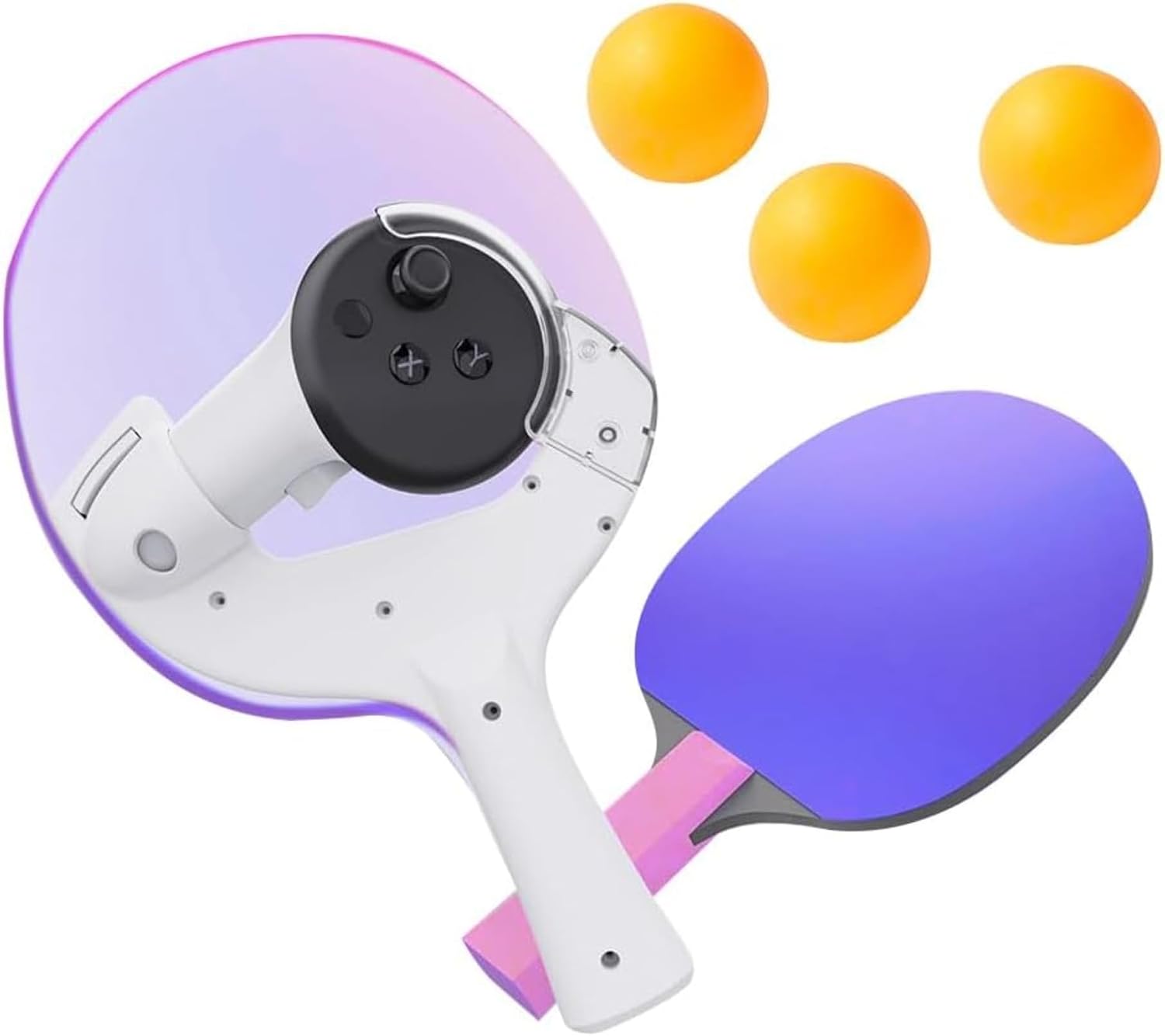 TTBD Table Tennis Handle Adapter for Meta/Oculus Quest 3 Controller, Compatible with Meta/Oculus Quest 3 VR Headset Accessories, Table Tennis Pad Racket, Enhance VR Gaming Experience