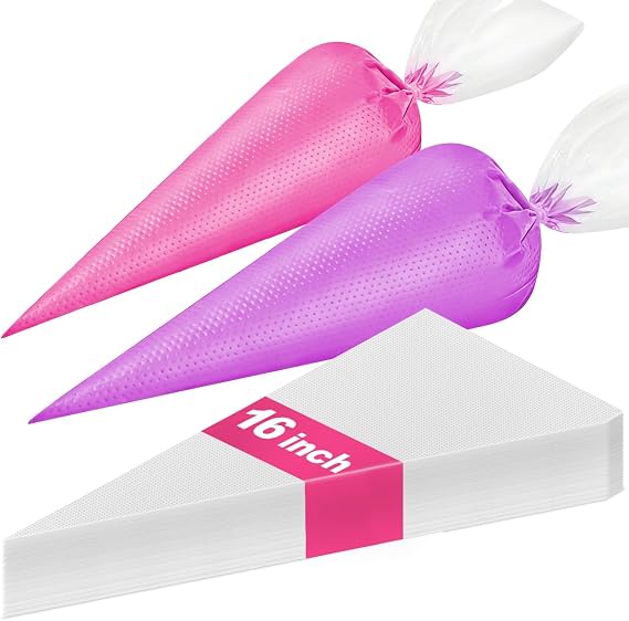 16 Inch Piping Bag Disposable, 100 Pcs Large Pastry Bags