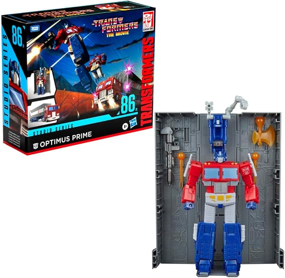 Transformers Toys Studio Series Commander Class The The Movie 86-31 Optimus Prime Toy, 7-inch, Action Figure for Boys and Girls Ages 8 and Up | Studio Series Commander Class, 7-Inch Articulated Optimus Prime, Transforms to Semi-Trailer, Ages 8 Plus