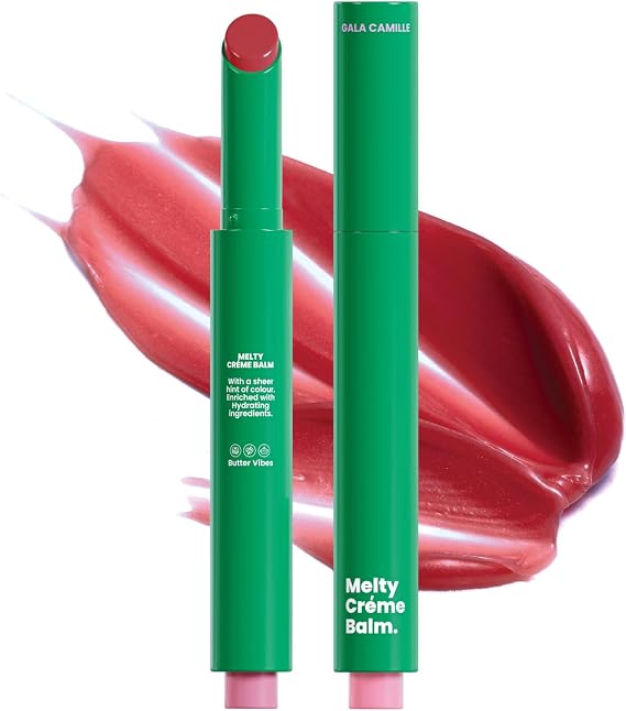 Melti Cream Balm 03 Cupid Cake 1.8g | リップバーム リップクリーム 色付き ノック式 ココナッツの香り レッド系 保湿 グロス リップケア 血色感 ココナッツオイル 高発色 ツヤ メンズ タイコスメ