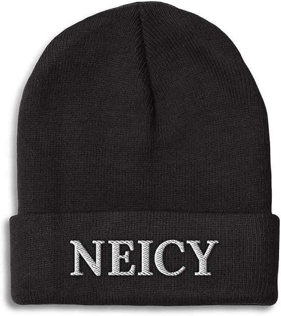 Custom Beanies for Men Neicy Niece D Skull Cap Winter Hats Women Acrylic One Size