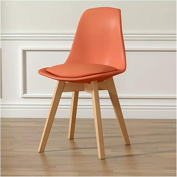 Dining Chairs, Modern Dining Chairs with Cushioned Upholstered Pad Seat & Solid Wood Legs,Modern Mid-Century Accent Side Chair Lounge Chairs Kitchen Chairs for Living Room