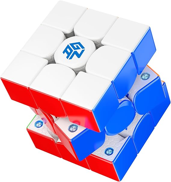 CuberShop GAN 356 MagLev Matte Stickerless 3x3 Speed Cube Gans Upgraded Version GAN 356 M MagLev Pro Version Smooth & Fast 3x3 Gan MagLev Magic Cube stickerless Frost Primary Interior