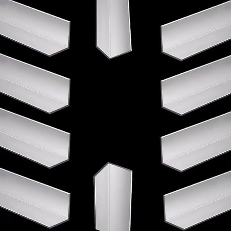 Aluminum Angle 50mm x 50mm x 2050mm Long 3mm Thick 10Pcs, 10 Pack 2" x 2" x 80.71" Length 3/25 Thickness 90 Degree Extruded Al Angle Equal Leg