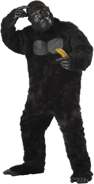 California Costumes Men's Plus-Size Full Gorilla Suit Costume In Plus
