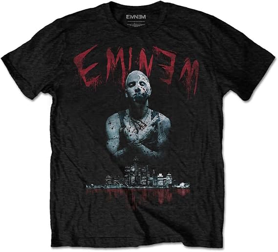 Men's Eminem Bloody Horror Slim Fit T-shirt Black