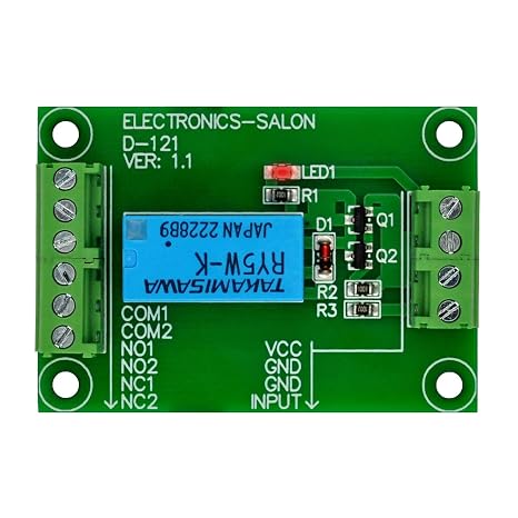 ELECTRONICS-SALON DPDT Signal Relay Module, 5Vdc, RY5W-K Relay. Has Assembled.