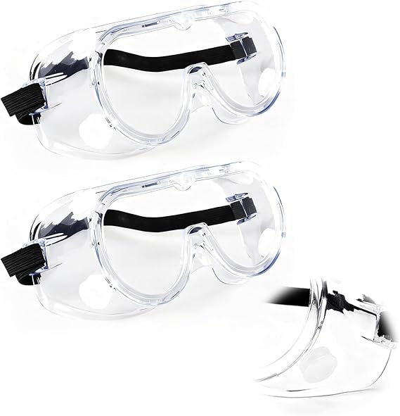 Anti-Fog Safety Goggles with Clear Lens Work Protective Eyewear, Scratch-Resistant & Comfortable Fit