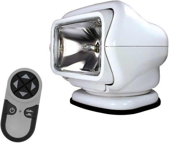 GoLight Stryker Searchlight with Wireless Handheld Remote, White
