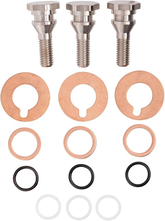 Kit 6 General Pump Compatible OEM Replacement Piston Bolt Kit for General Pump and Interpump (See Description for Models), Made in Italy, Exceeds OEM Standards