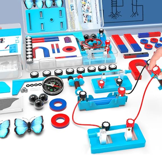 Magnets for Kids Science Experiment Kit, Electromagnet & Simple Circuit