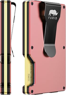 Slim Wallet Women Card Holder: Small Wallet for Women - Minimalist Credit Card Wallet - RFID Metal Wallet