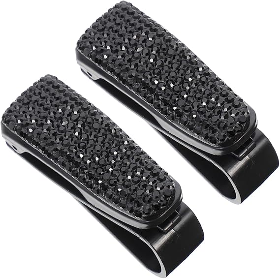 TIDTALEO 2pcs Men Sunglasses Car Visor Clip Auto Glasses Mount Car Shade Holder for Windshield