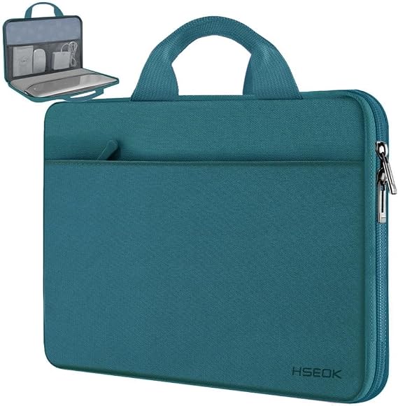 Hseok Laptop Sleeve 13-14 Inch Case Briefcase Compatible with MacBook Neo Pro 14 M5/M4/M3/M2/M1, All Models 13.3 Mac Air/Pro, XPS 13 14, Most Popular 13"-14" Notebooks,D01E01