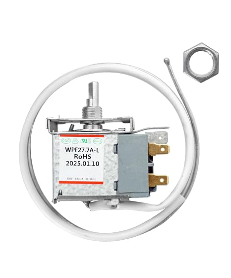 WR50X10085 Freezer Thermostat Replacement Fits for GE&Haier Chest Freezer WPF27.7A-L Temperature Control Replacement for Mini Fridge,Replaces 1477823,AP4344994,PS2323338,EAP2323338
