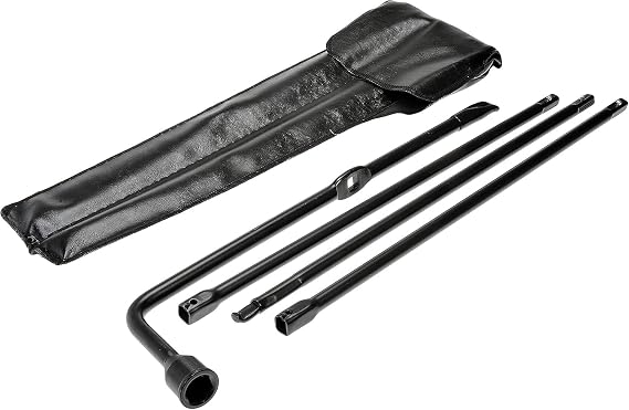 Spare Tire Jack Handle Kit,Vehicle Maintenance Spare Tire Tool Kit, Wheel Lug Wrench w/Leather Case Compatible with Super Duty 2008-2016