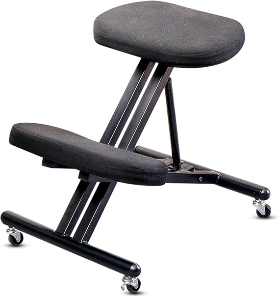 SFKLYU Kneeling Chair Ergonomic Posture Chair Adjustable Knee Stool for Office & Home Improve Sitting Posture with a Forward Tilted Seat, Angle Adjustment Knee Pad