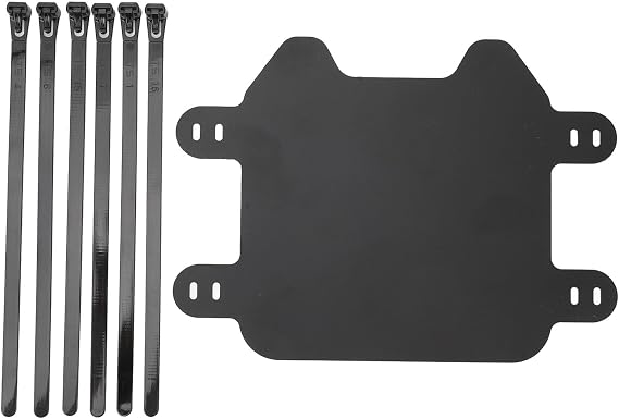 Dirt Bike Number Plate, Stylish Aggressive Design Front Plate Frame for Light Bee X Motorcycle Ebike Replacement Matte Black ABS Material