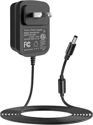 TKDY 9V Guitar Pedal Power Supply Cord, AC 110-240V to DC 9 Volt 1A AC Power Adapter for Casio Keyboard Boss Guitar Pedal Cable.