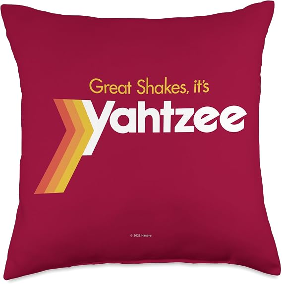 Yahtzee Great Shakes, Its Yahtzee Throw Pillow