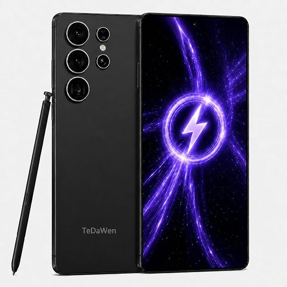 C25 Ultra 5G Android Phone,System 16 Smartphone,16+512GB Storage,6.9" Size,120Hz HD Display,68MP Ultra-Wide,Facial Recognition,Built-in Pen,Durable Battery,Dual SIM-Black