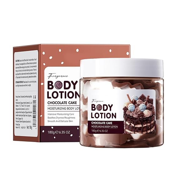 180g Moisture-Rich Body Cream, Non-Greasy for Parched Skin, Light Airy Scent Chocolate One Size