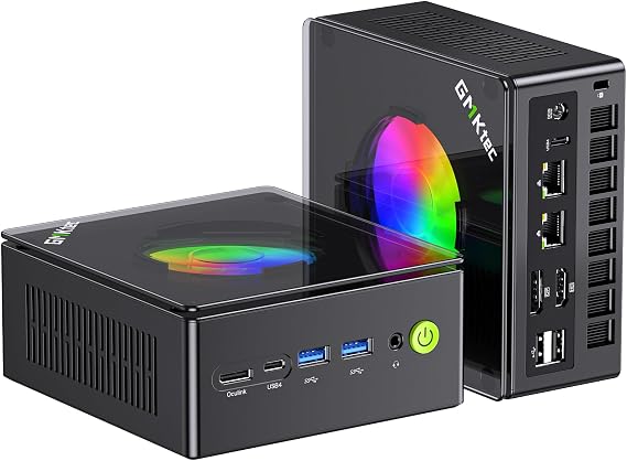 GMKtec K11 Gaming Mini PC, AMD Ryzen 9 8945HS(8C/16T, Up to 5.2GHz) | 32GB DDR5 RAM 1TB Mini Desktop Computer, HDMI/Oculink/DisplayPort/USB4*2 HDMI 2.0