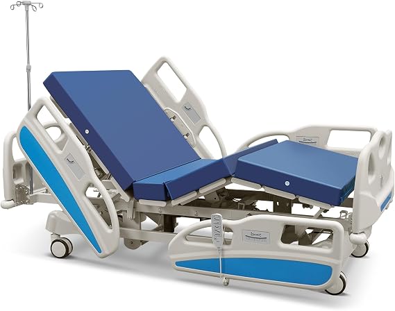 Premium 5 Function Full Electric Hospital Bed with LINAK Motors, 89"x41"