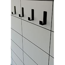 Risingmaber Siyah 4’lü Yapışkanlı Askılık Kapı Arkası Bornoz Askısı Banyo Mutfak Havlu Askısı MT75SD