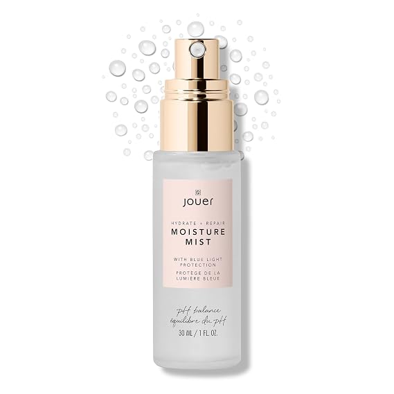 Jouer Hydrate & Repair Moisture Mist with Blue Light Protection, 30ml Hydrating Face Spray Makeup Refreshing Mist Vegan, Paraben-Free, Gluten-Free, Cruelty-Free, Talc-Free
