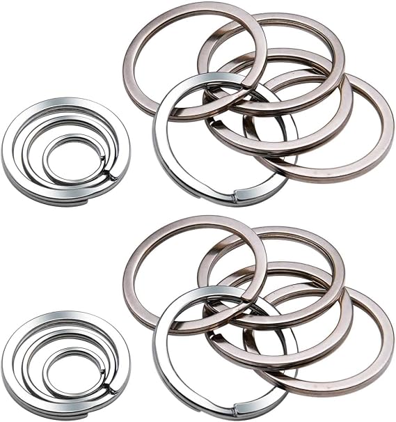 Liangery Split Key Rings 20pcs in Different Size