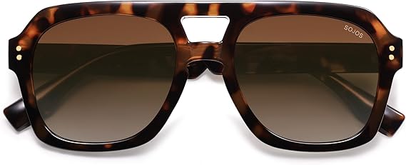 SOJOS Retro Polarized Aviator Sunglasses Womens Mens SJ2385